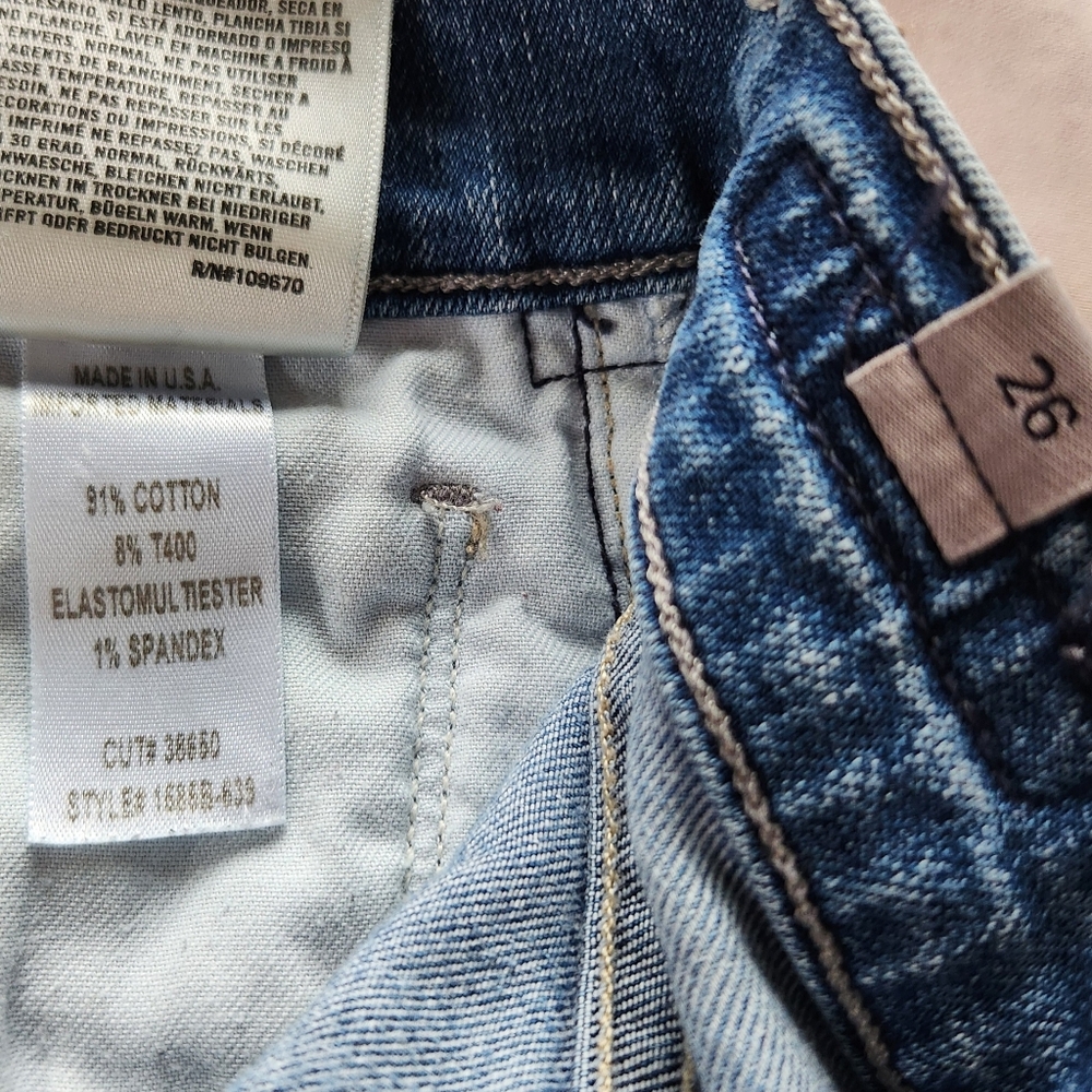 Citizens of Humanity "Agnes Crop" Mid Rise Slim Straight Blue Jean, Women's 26 - Picture 11 of 12